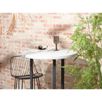 Ombra - Lot de 2 chaises de bar design en métal 67cm - Noir - 1