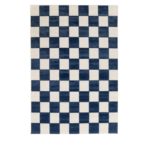 Addo – Tapis intérieur et extérieur à motif géométrique - Bleu 120x170 cm - 1