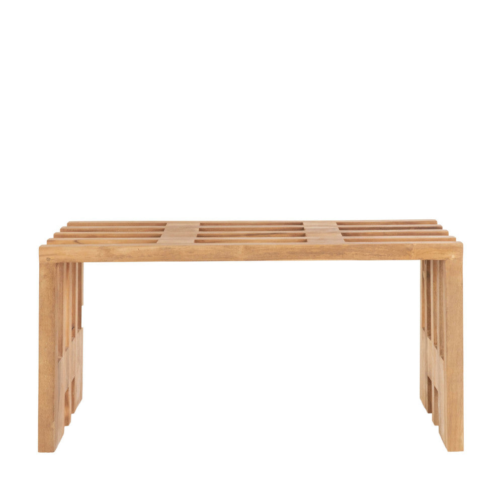 Benidorm - Banc en teck L90cm - Naturel - 2