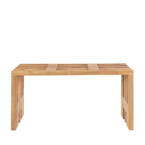 Benidorm - Banc en teck L90cm - Naturel - 2