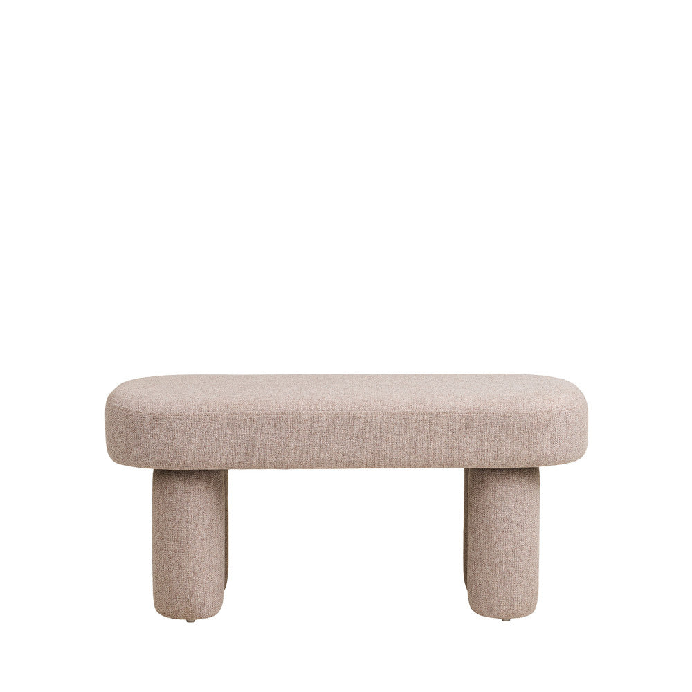 Weston - Banc en tissu L95cm - Beige - 2