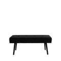 Skiby - Banc en velours L100cm - Noir - 1
