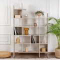 Mako - Bibliothèque effet travertin H188cm - Beige - 1