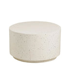 Bonnie - Table basse ronde en effet terrazzo ø70cm - Beige - 2
