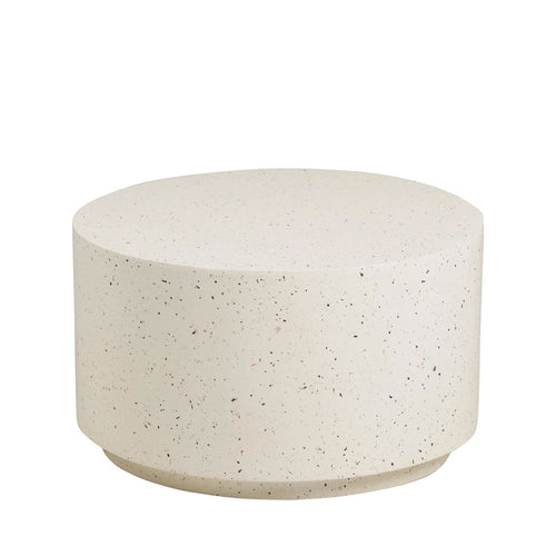 Bonnie - Table basse ronde en effet terrazzo ø70cm - Beige - 2