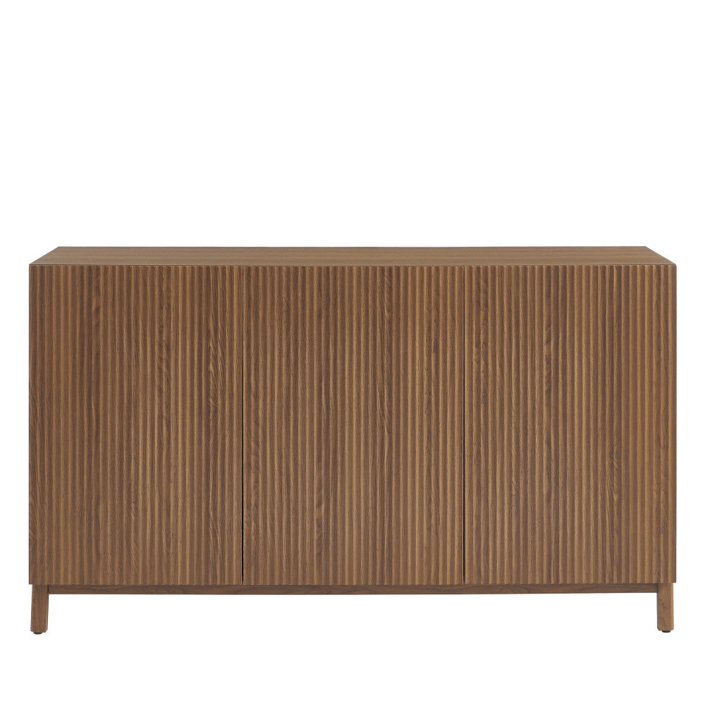 Belly - Buffet 3 portes en bois L140cm - Bois foncé - 2