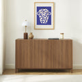 Belly - Buffet 3 portes en bois L140cm - Bois foncé - 1