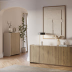 Enara - Buffet 4 portes en bois L180cm - Bois foncé - 1