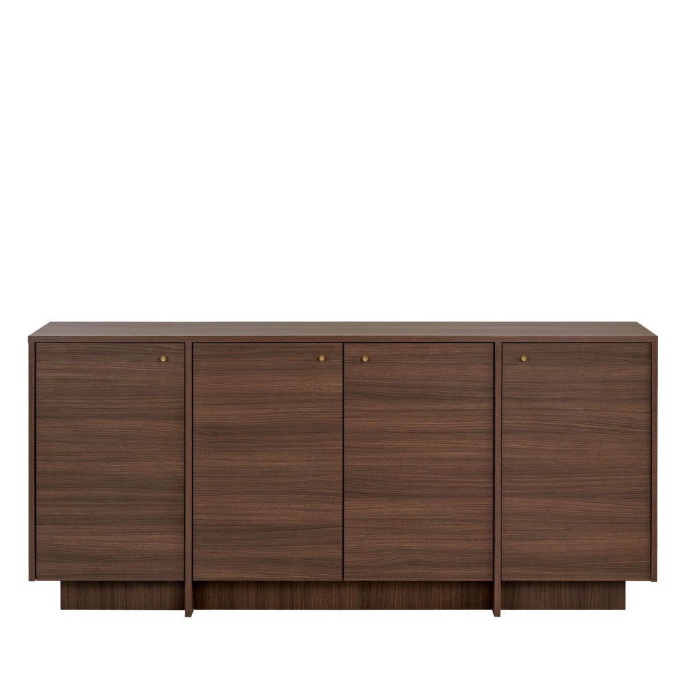 Hopa - Buffet 4 portes en bois L180cm - Bois foncé - 2