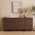 Hopa - Buffet 4 portes en bois L180cm - Bois foncé - 1