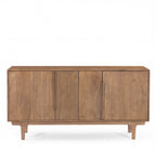 Bogor - Buffet 4 portes en bois massif L150cm - Bois - 2