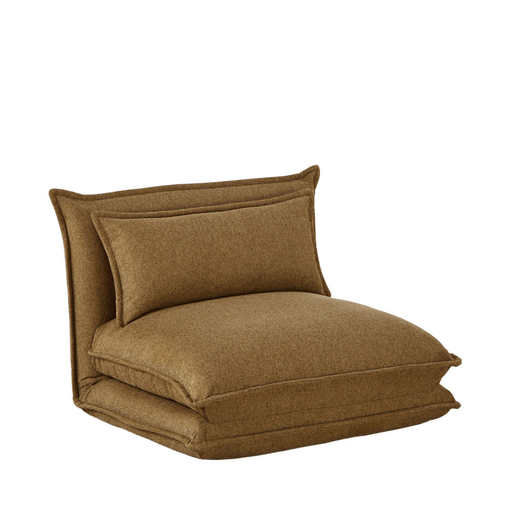 Nala - Chauffeuse convertible 1 place en tissu - Bronze - 2
