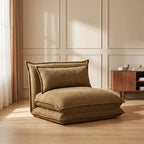 Nala - Chauffeuse convertible 1 place en tissu - Bronze - 1