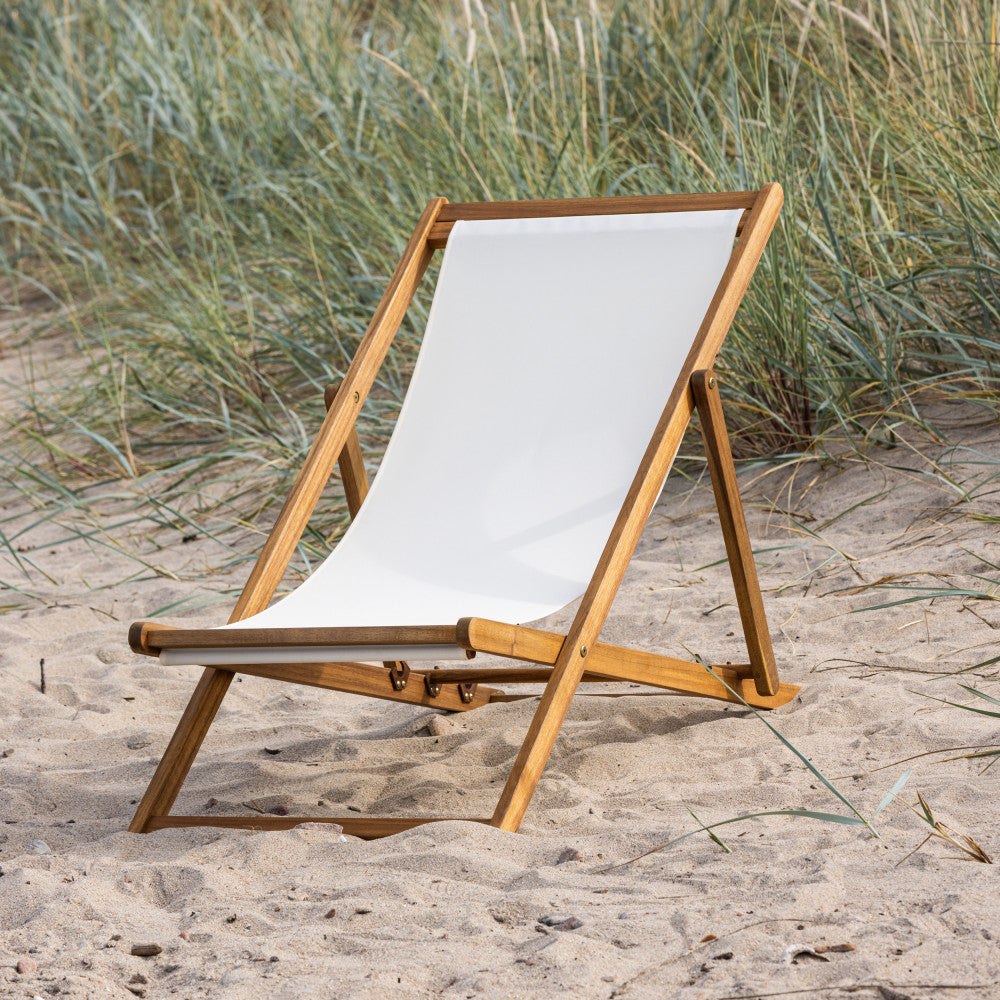 Peachy - Chilienne en tissu et bois - Beige - 1