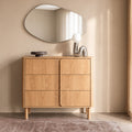 Noa - Commode 3 tiroirs en bois L80cm - Bois clair - 1