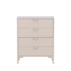 Piring - Commode 4 tiroirs en métal L78cm - Beige - 2