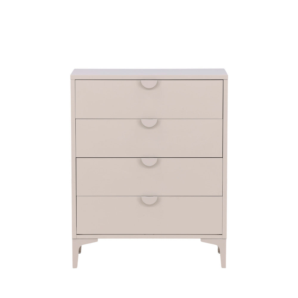 Piring - Commode 4 tiroirs en métal L78cm - Beige - 2