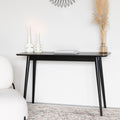 Fabio - Console en bois 120x40cm - Noir - 1