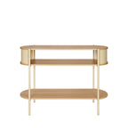 Paco - Console en bois et métal L100cm - Beige - 2