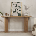 Sam - Console ovale en bois L150cm - Bois clair - 1