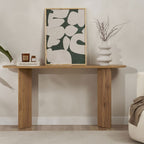 Sam - Console ovale en bois L150cm - Bois clair - 1