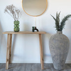 Girona - Console en teck L90cm - Bois clair - 1