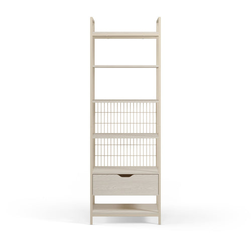 Aqaba - Dressing ouvert modulable en métal et bois L60xH179,5cm - Beige - 2