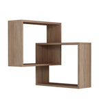 Mali - Étagère d'angle murale en bois L68cm - Bois clair - 2