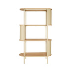 Paco - Etagère en bois et métal H133,5cm - Beige - 2
