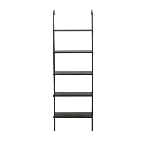 Caracas - Étagère en métal H183cm - Noir - 2