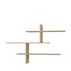 Lio - Étagère murale en bois L123cm - Bois clair - 2