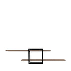 Moa - Étagère murale en bois et métal L120cm - Bois clair - 2