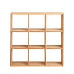 Moss - Étagère murale carrée en bois 46x46cm - Bois clair - 2