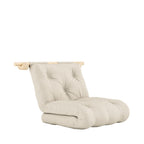 Hooked - Fauteuil convertible en tissu et bois avec accroches murales - Beige - 2