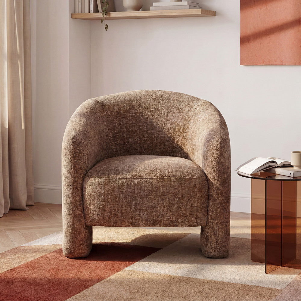 Topaz - Fauteuil en tissu - Bronze - 1