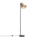 Rio - Lampadaire en métal avec abat-jour en rotin H151cm - Bois clair - 2