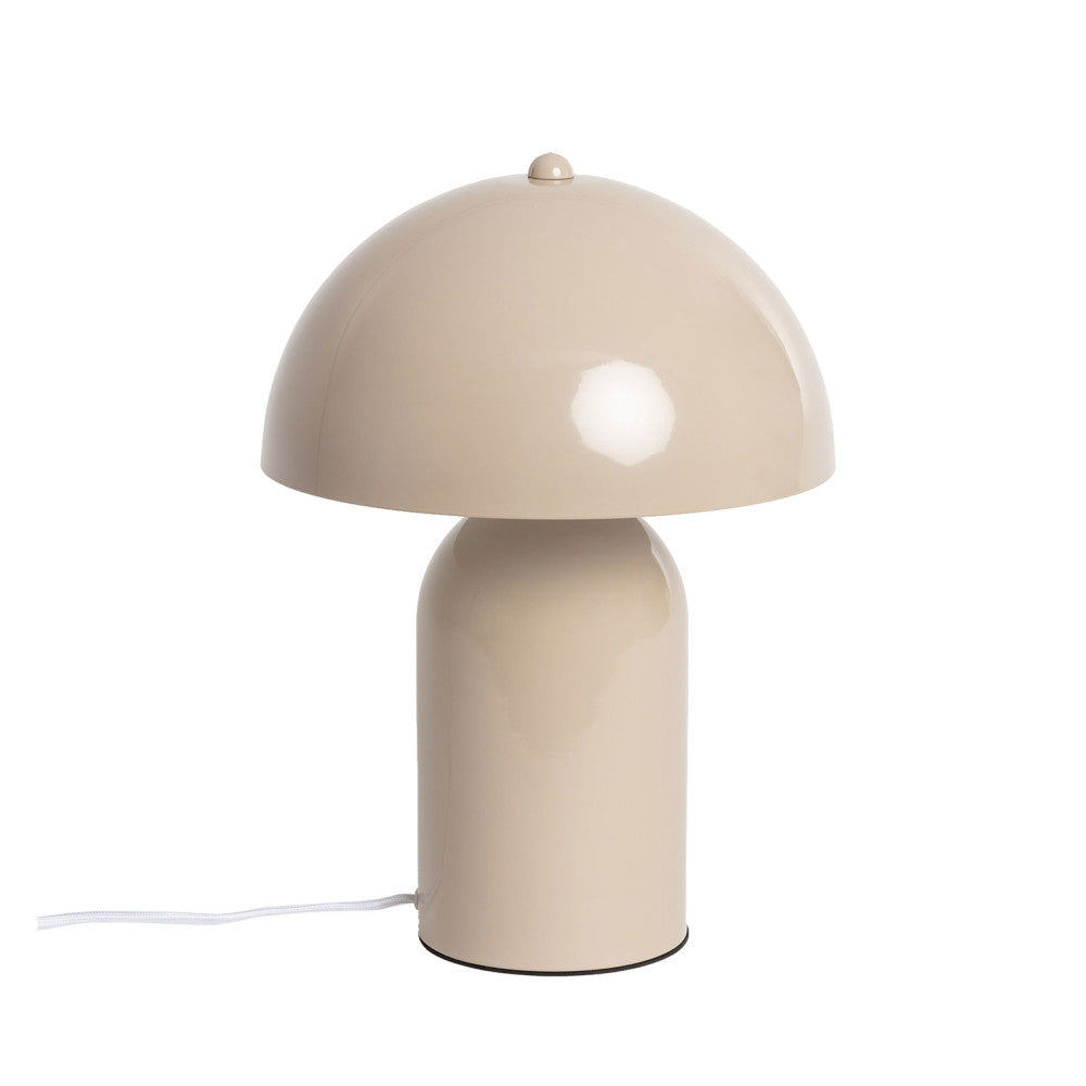 Arto - Lampe à poser champignon en métal - Beige - 2