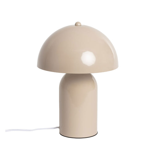 Arto - Lampe à poser champignon en métal - Beige - 2