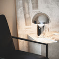Arto - Lampe à poser champignon en métal - Chrome - 1