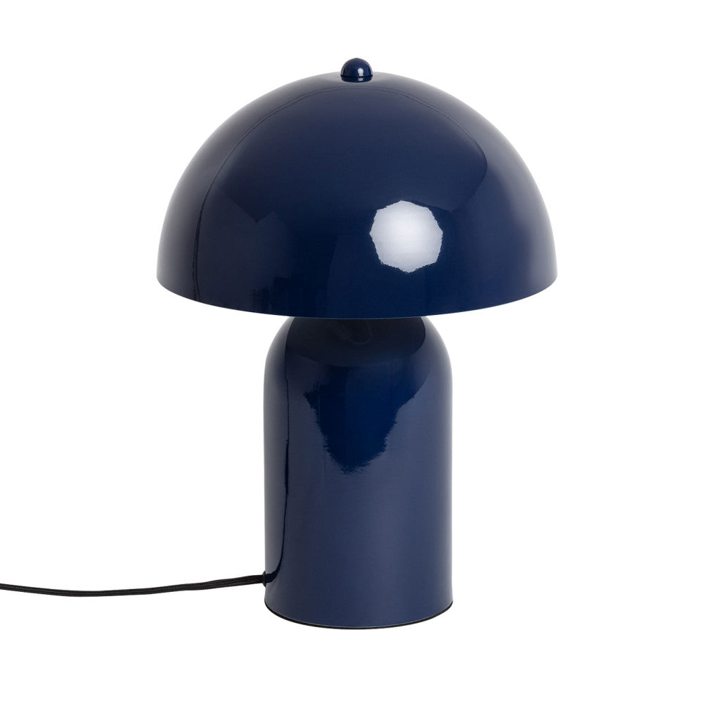 Arto - Lampe à poser champignon en métal - Indigo - 2