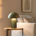 Arto - Lampe à poser champignon en métal - Vert - 1