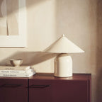 Vera - Lampe à poser conique en métal - Beige - 1