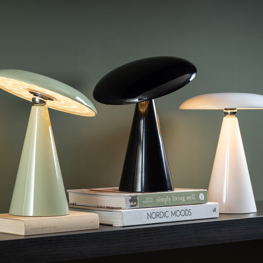 Phoebe - Lampe à poser LED sans fil rechargeable - Noir - 1