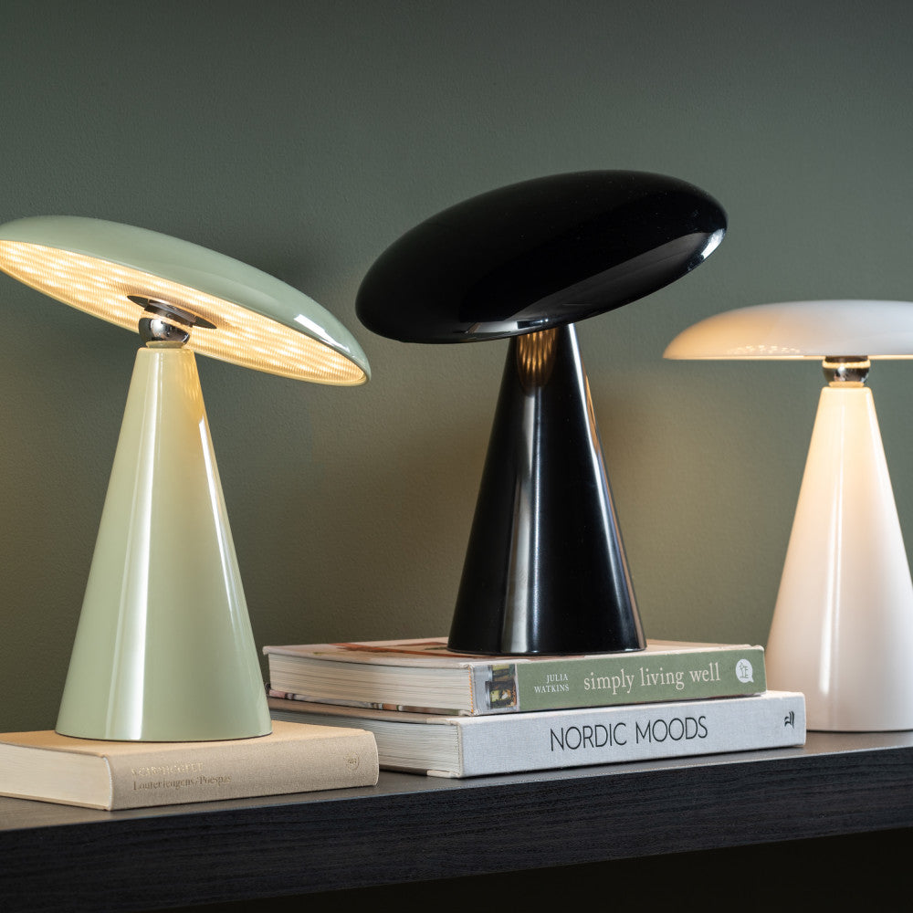 Phoebe - Lampe à poser LED sans fil rechargeable - Vert de gris - 1
