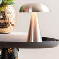 Rachel - Lampe à poser LED sans fil rechargeable - Argent - 1