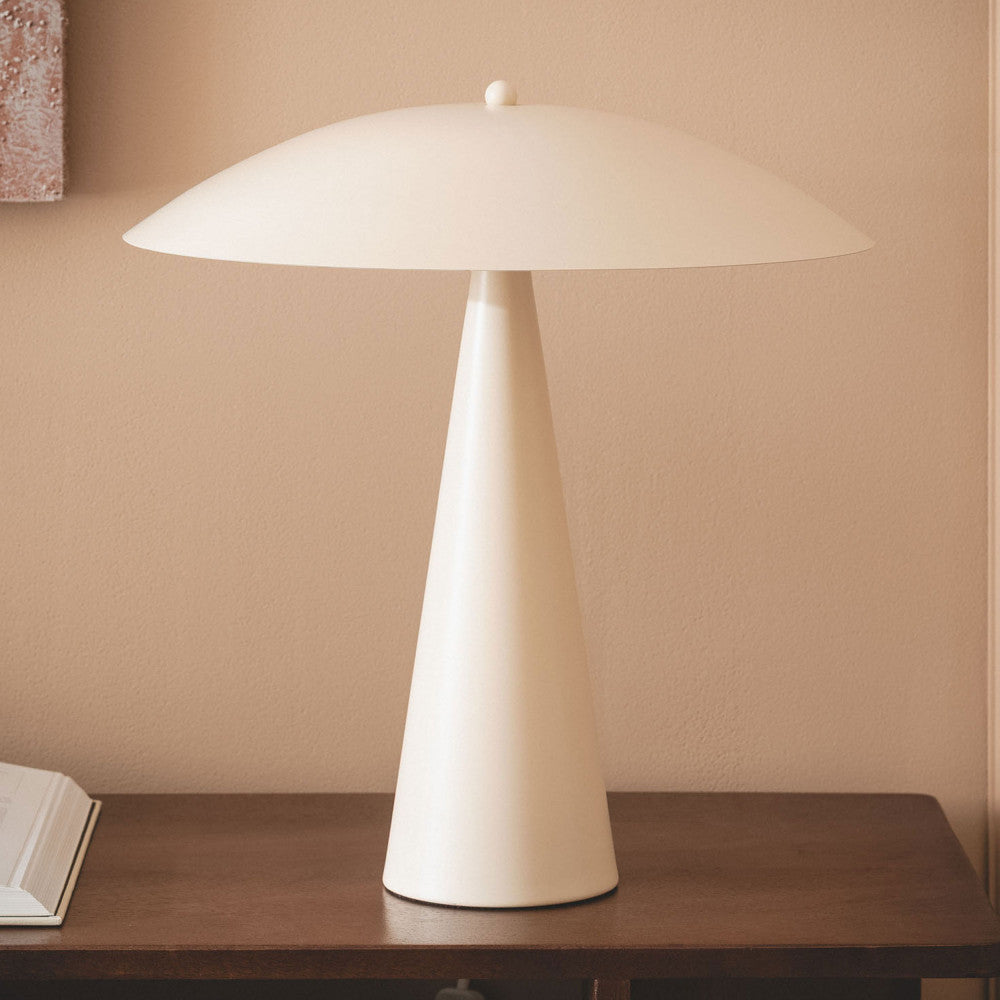 Ona - Lampe à poser en métal - Ecru - 1