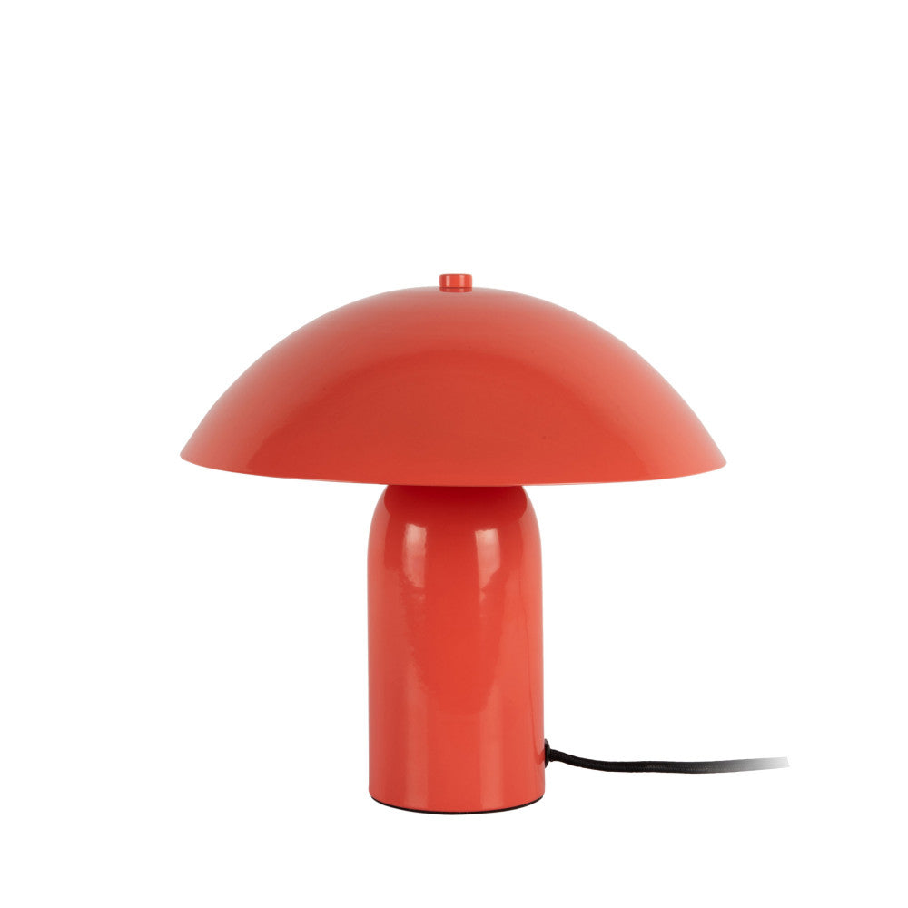 Astuto - Lampe à poser champignon en métal - Rouge corail - 2