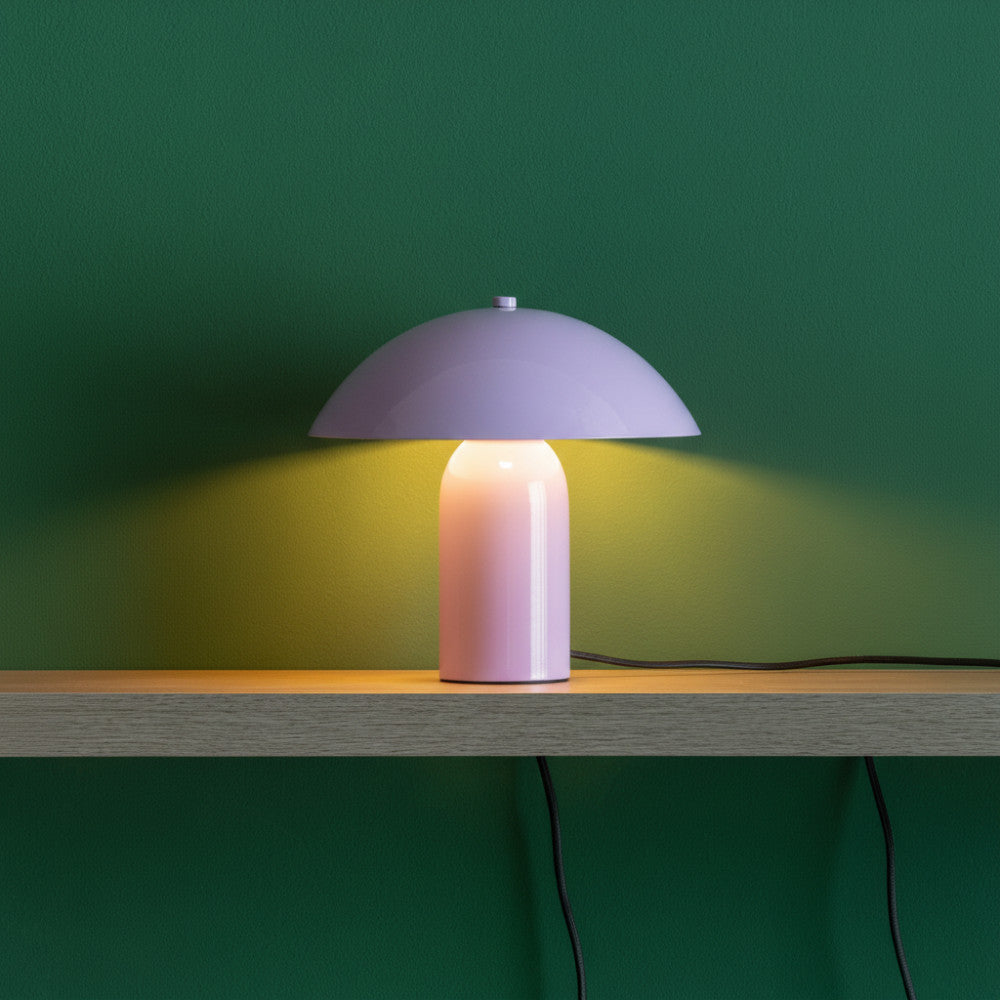 Astuto - Lampe à poser champignon en métal - Violet - 1