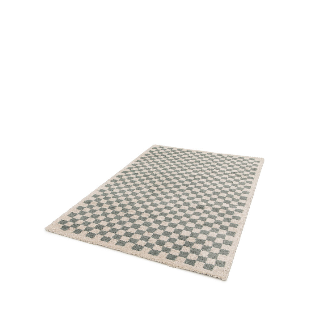 Laria - Tapis damiers - Bleu 120x170 cm - 2