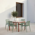Brano - Lot de 2 fauteuils de jardin en résine - Vert - 1